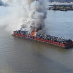 Mobile Barge Fire