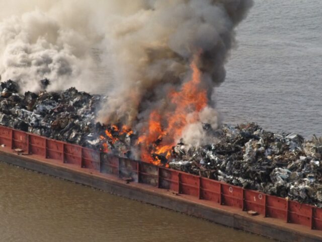 Mobile Barge Fire